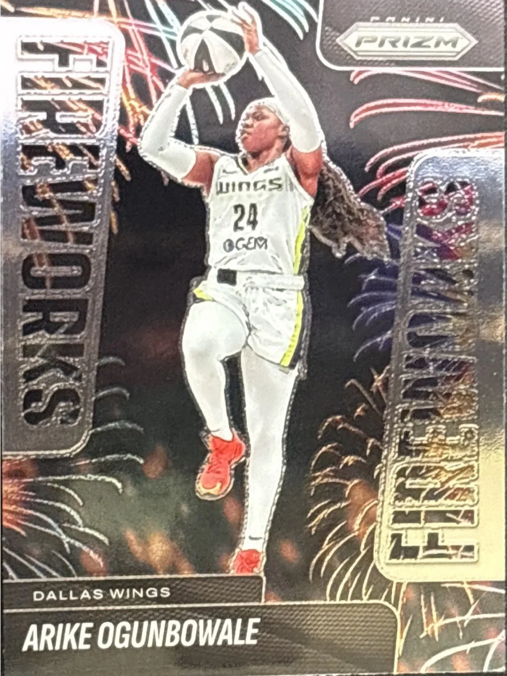 Panini Prizm Arike Ogunbowale Fireworks Insert